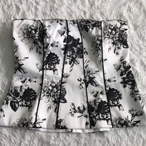 WHBM Floral Corset Top